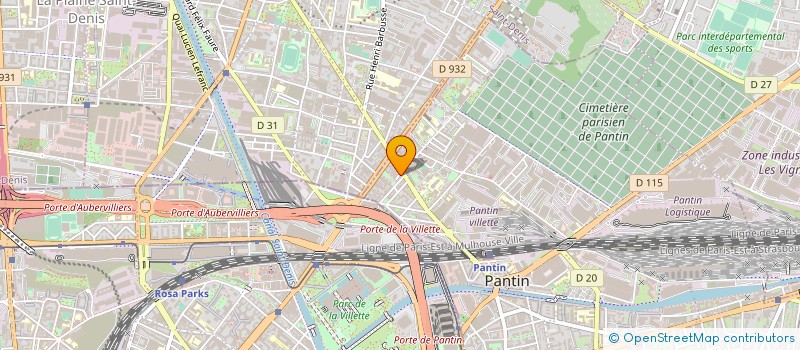 localisation de l'entreprise INOV-FERSING à PANTIN