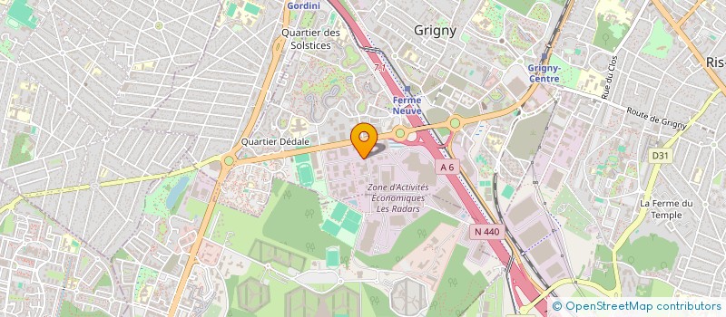 localisation de l'entreprise INOV SOLUTION à GRIGNY