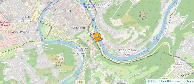 localisation de l'entreprise INOVA  BESANCON