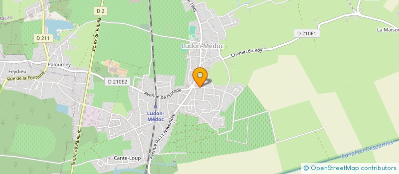 localisation de l'entreprise INOVA  LUDON-MEDOC