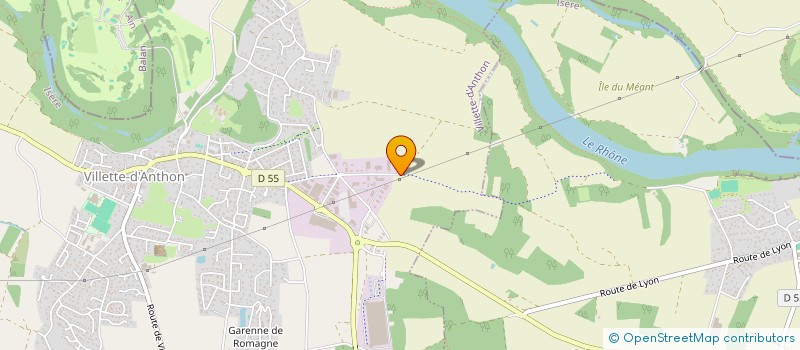 localisation de l'entreprise INOVA  VILLETTE-D'ANTHON
