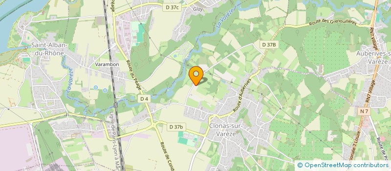 localisation de l'entreprise INOVA  CLONAS-SUR-VAREZE