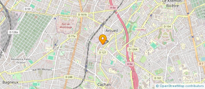 localisation de l'entreprise INOVA GROUPE à ARCUEIL