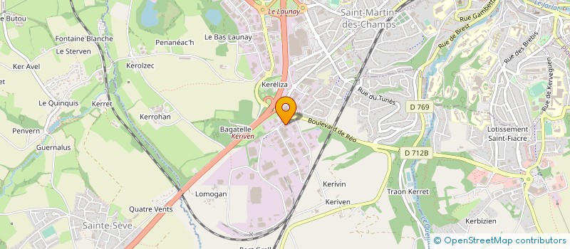 localisation de l'entreprise INOVABIS à CARHAIX-PLOUGUER