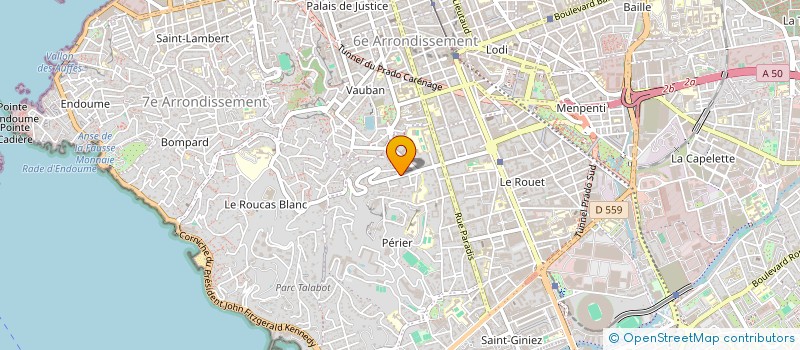 localisation de l'entreprise INOVALIGHT à MARSEILLE