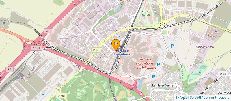 localisation de l'entreprise INOVALTO à VILLEPINTE
