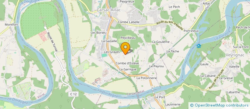 localisation de l'entreprise INOVALU  CARSAC-AILLAC