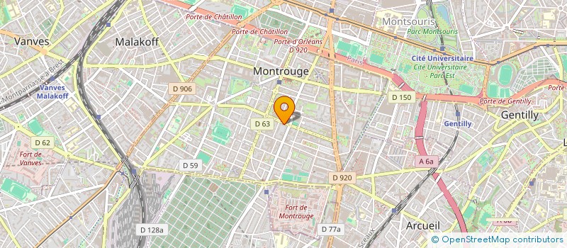 localisation de l'entreprise INOVANET  MONTROUGE