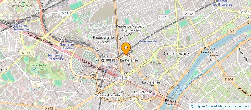localisation de l'entreprise INOVANS ILE DE FRANCE à COURBEVOIE