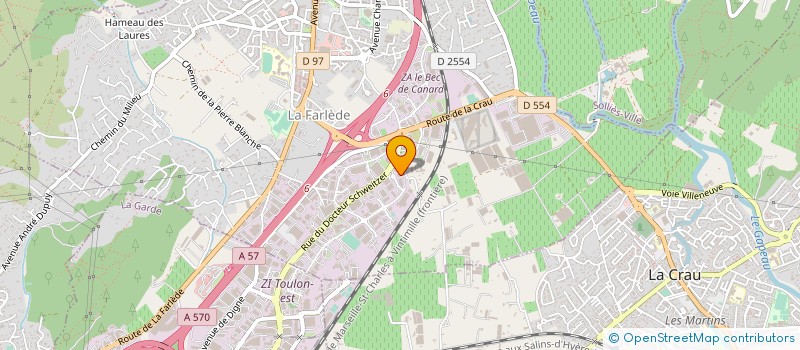 localisation de l'entreprise INOVAR à LA FARLEDE