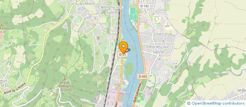 localisation de l'entreprise INOVATECH à ALBIGNY-SUR-SAONE