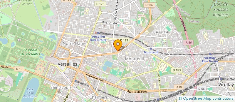 localisation de l'entreprise INOVATIC TECHNOLOGIES à VERSAILLES