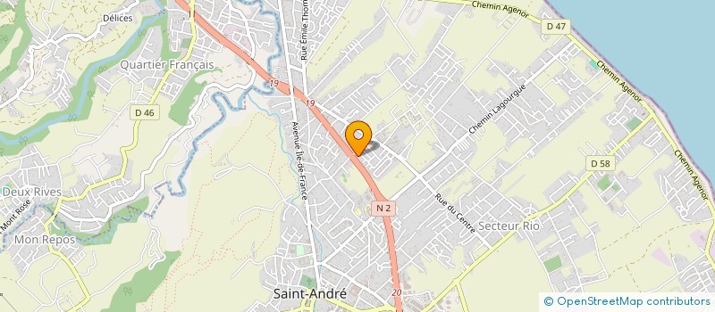 localisation de l'entreprise INOVATION GALACTIQUE à SAINT-ANDRE