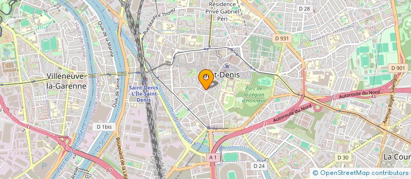 localisation de l'entreprise INOVATION RENOVATION à SAINT-DENIS