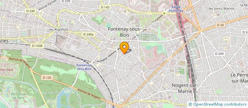 localisation de l'entreprise INOVATIVE MEDIA à FONTENAY-SOUS-BOIS