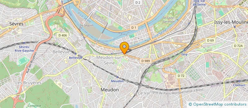 localisation de l'entreprise INOVAX à MEUDON