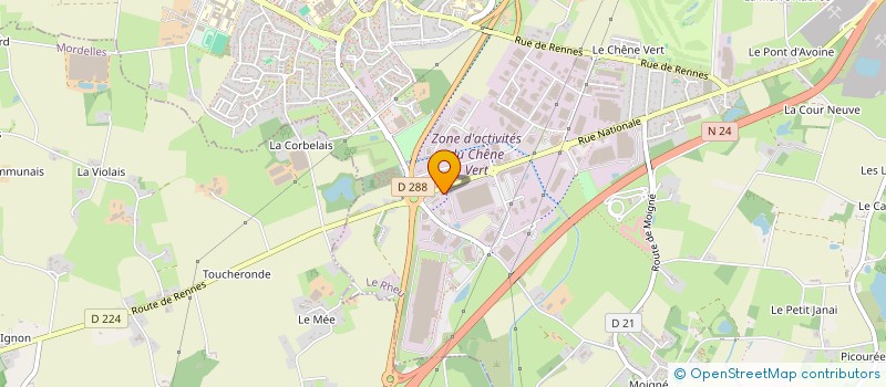 localisation de l'entreprise INOVCO à LE RHEU