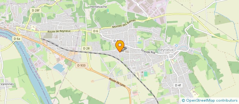 localisation de l'entreprise INOVDIAG à REYRIEUX