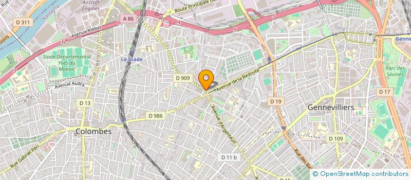 localisation de l'entreprise INOVDIGI  ASNIERES-SUR-SEINE