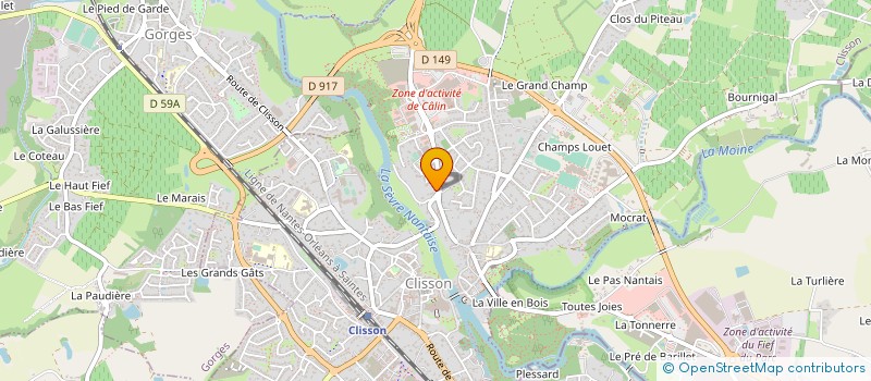 localisation de l'entreprise INOVECO  CLISSON