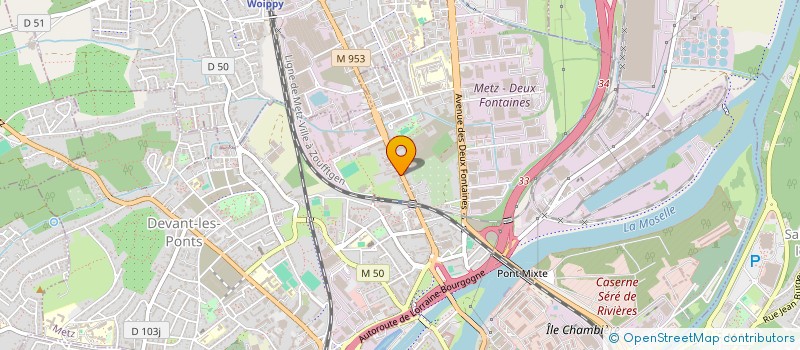 localisation de l'entreprise INOVEL  METZ