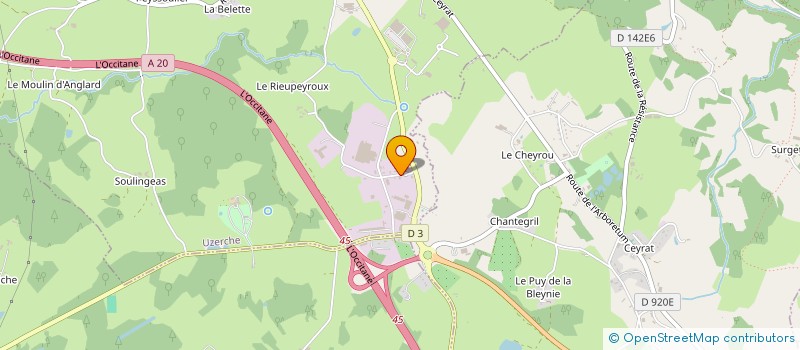 localisation de l'entreprise INOVELEC COMATTEL à UZERCHE