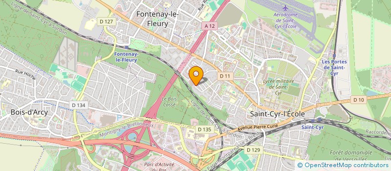 localisation de l'entreprise INOVENCY à SAINT-CYR-L'ECOLE