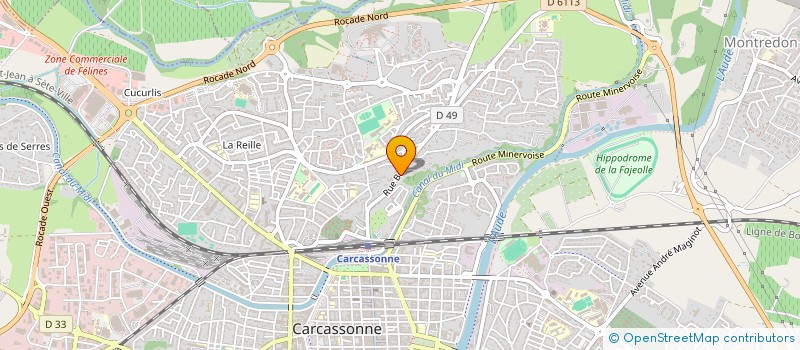 localisation de l'entreprise INOVENTA  CARCASSONNE