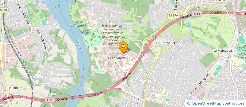 localisation de l'entreprise INOVERA à NANTES