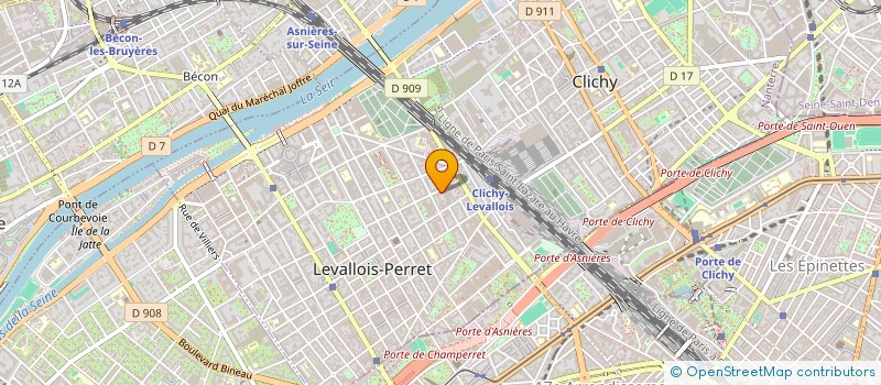 localisation de l'entreprise INOVEV à LEVALLOIS-PERRET