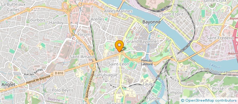 localisation de l'entreprise INOVIE AXBIO à BAYONNE