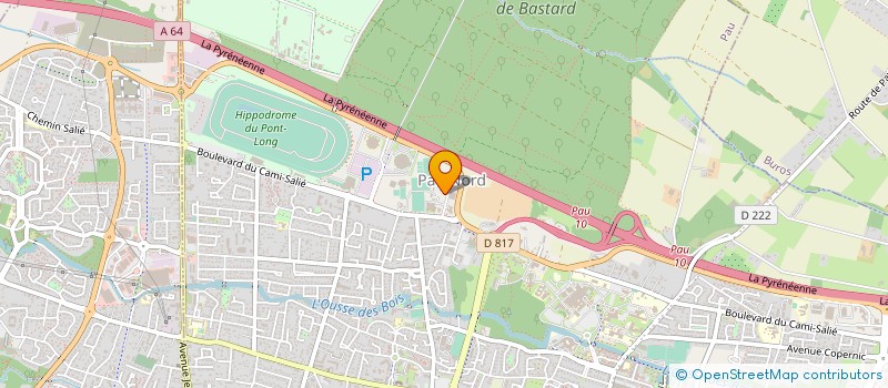 localisation de l'entreprise INOVIE BIOPYRENEES à PAU