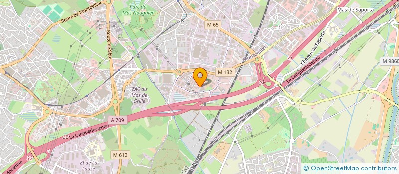 localisation de l'entreprise INOVIE INVEST 2 à MONTPELLIER