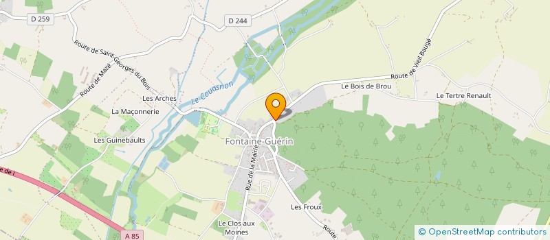 localisation de l'entreprise INOVIMO  BRISSAC LOIRE AUBANCE