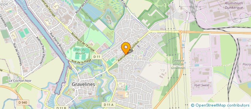 localisation de l'entreprise INOVIMO GRV à GRAVELINES