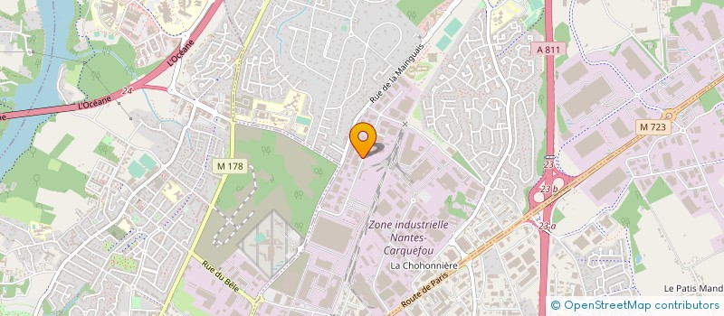 localisation de l'entreprise INOVISO à TREILLIERES