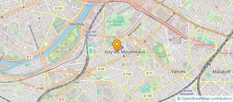 localisation de l'entreprise INOVVITA à ISSY-LES-MOULINEAUX