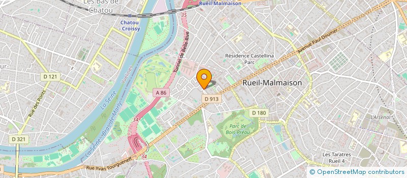 localisation de l'entreprise INOVYM à RUEIL-MALMAISON
