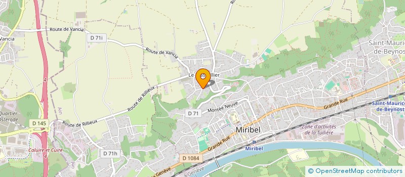 localisation de l'entreprise INOWIMMO CONSEIL à MIRIBEL