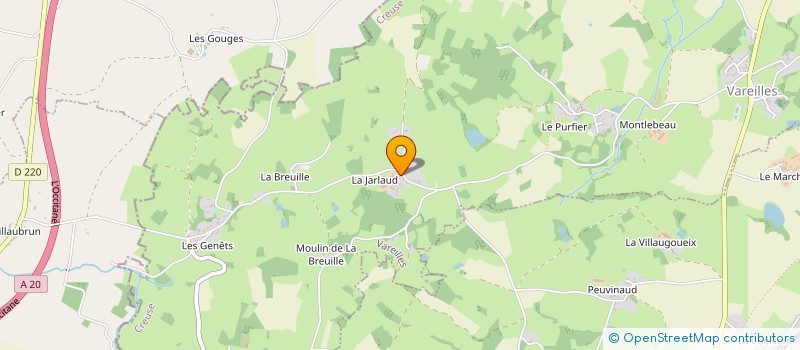 localisation de l'entreprise INOX'ALU DIFFUSION à ST MAURICE LA SOUTERRAINE