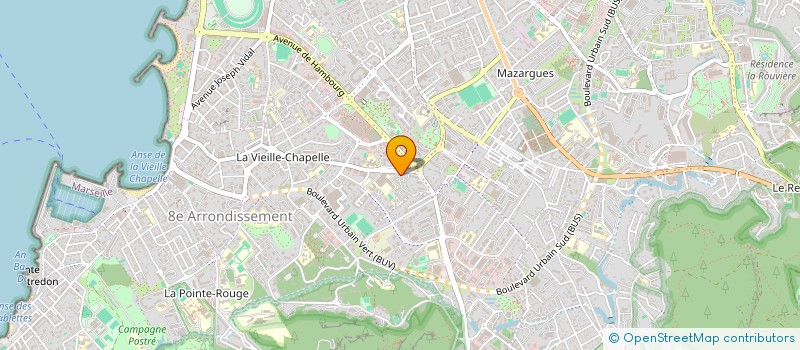 localisation de l'entreprise INOX CUIVRE TUYAUTERIE à MARSEILLE