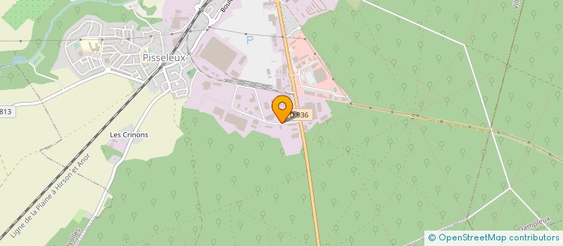 localisation de l'entreprise INOX'FORM à VILLERS-COTTERETS
