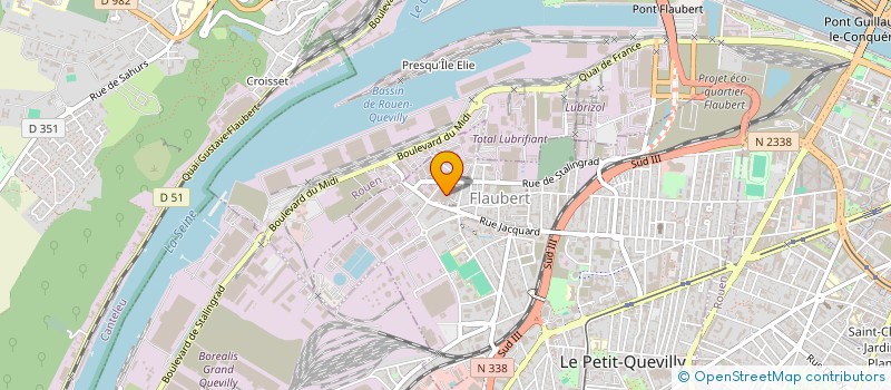 localisation de l'entreprise INOXYDA  LE PETIT-QUEVILLY