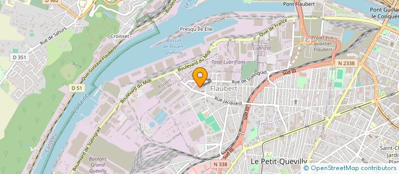 localisation de l'entreprise INOXYMARE à LE PETIT-QUEVILLY