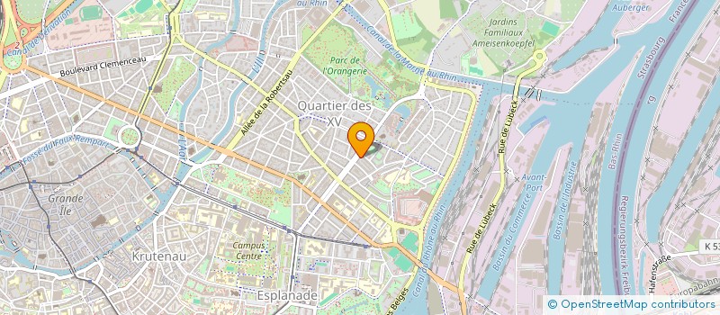 localisation de l'entreprise INPACT à STRASBOURG