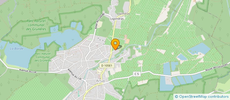 localisation de l'entreprise INPRACTICE RETAIL MANAGEMENT INVESTISSEMENT  ARSAC