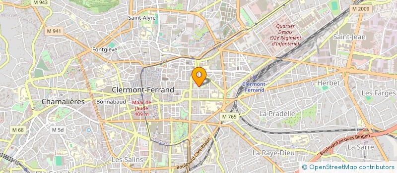 localisation de l'entreprise INPROMA INTERNATIONAL PROJECT MASSILLON  CLERMONT-FERRAND