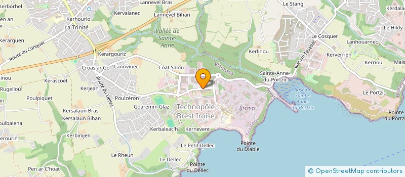 localisation de l'entreprise INQUAL à PLOUZANE