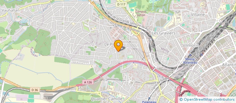 localisation de l'entreprise INRAA à PALAISEAU