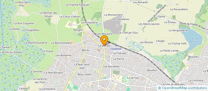 localisation de l'entreprise INRATIO à COUERON